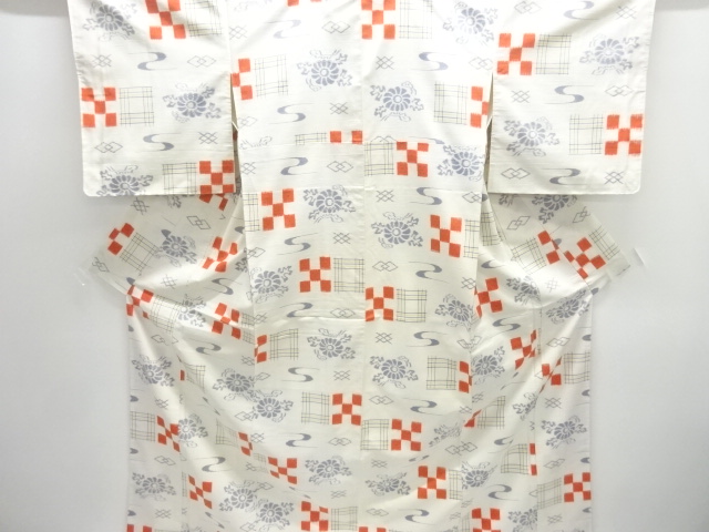 JAPANESE KIMONO / TSUMUGI / WOVEN KIKU